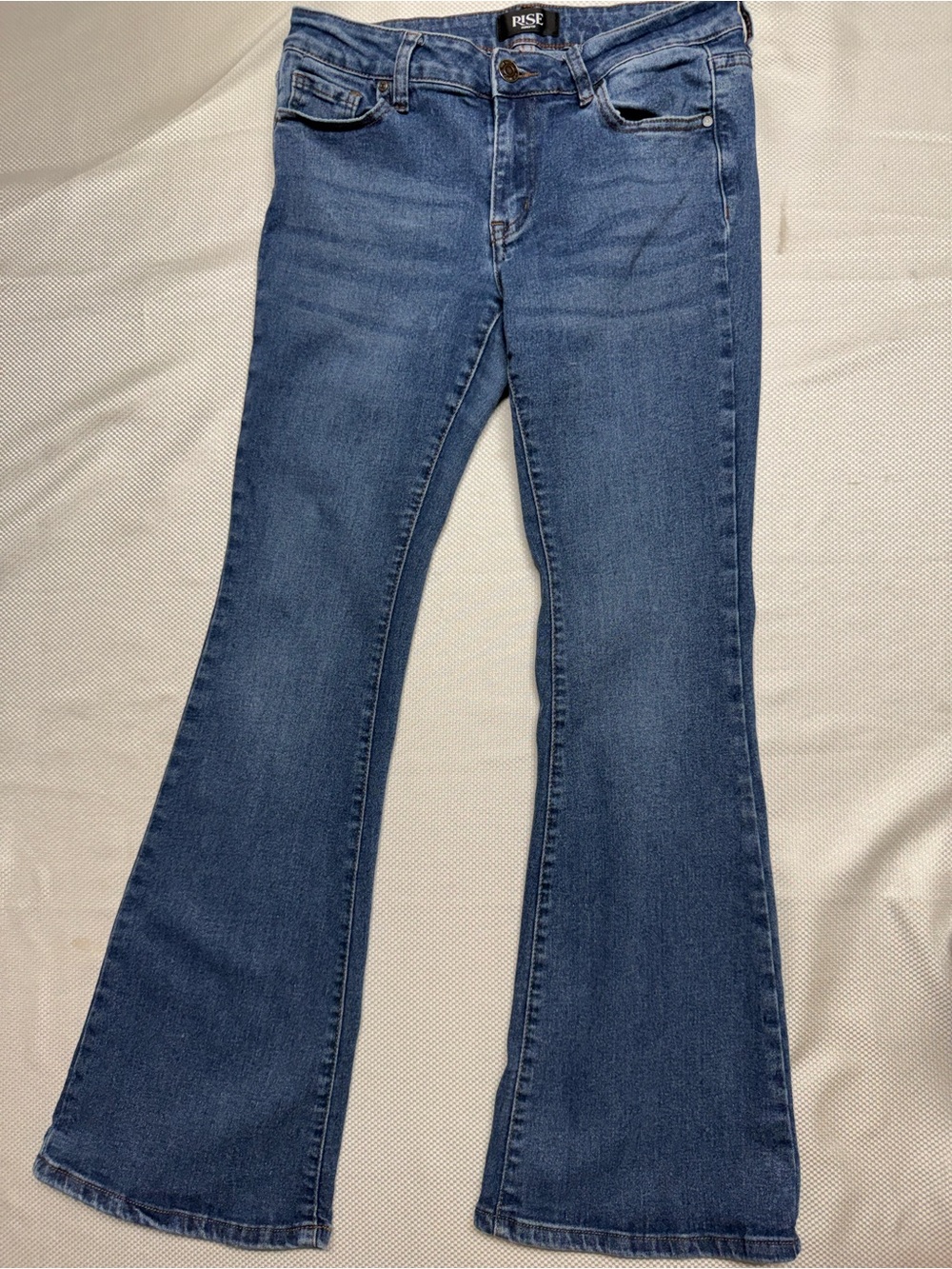 Source Unknown Medium Blue Flare Jeans